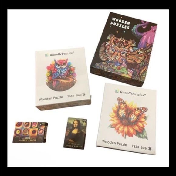 unkn Other - Colorful Wooden Puzzle Set
